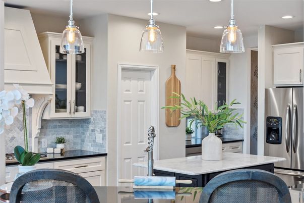 Dining room, Interior, Kitchen, Recessed Lighting, Stainless Steel Appliances, Wood Texture Flooring