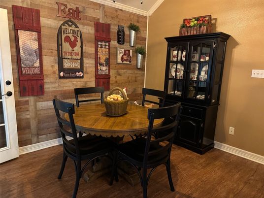 Dining room, Interior, Wood Texture Flooring