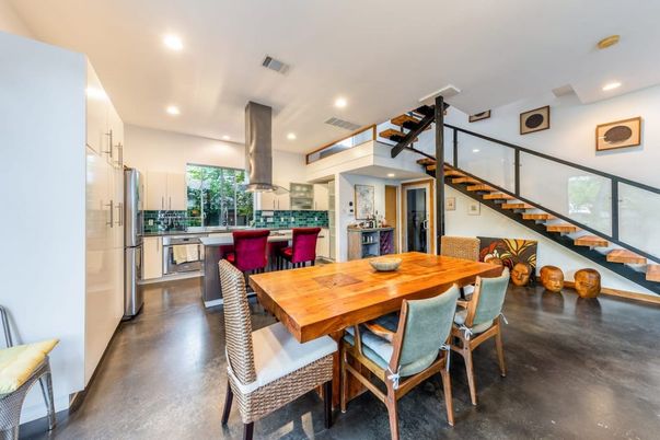Dining room, Interior, Kitchen, Recessed Lighting