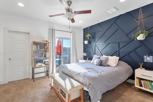 Bedroom, Interior, Recessed Lighting