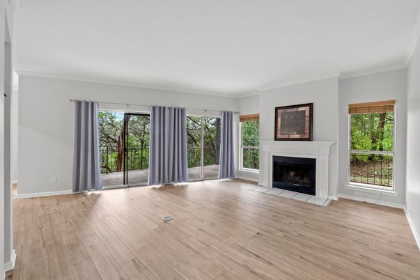Empty room, Fireplace, Interior, Wood Texture Flooring