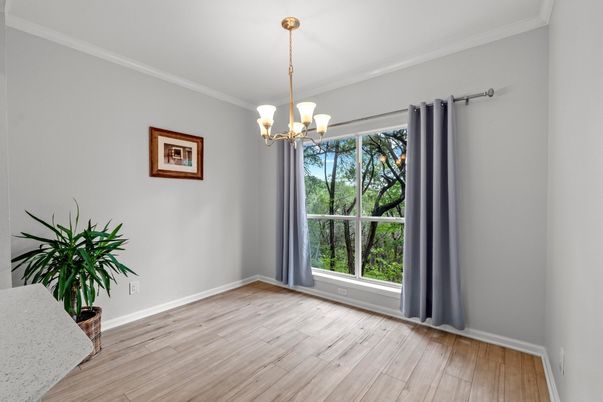 Chandelier, Empty room, Interior, Wood Texture Flooring