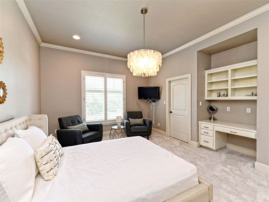 Bedroom, Interior, Pendant Lights, Recessed Lighting