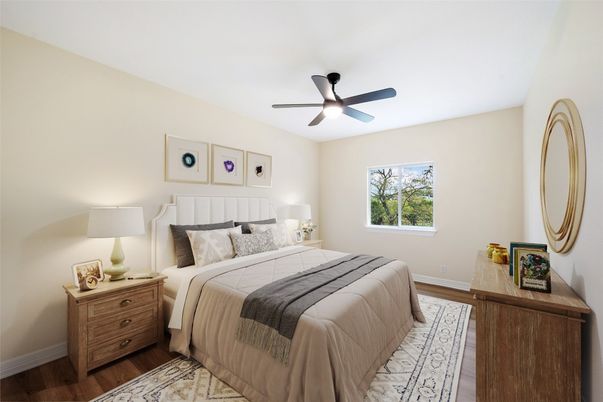 Bedroom, Interior, Wood Texture Flooring