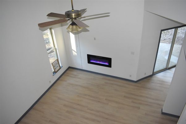 Empty room, Fireplace, Interior, Wood Texture Flooring