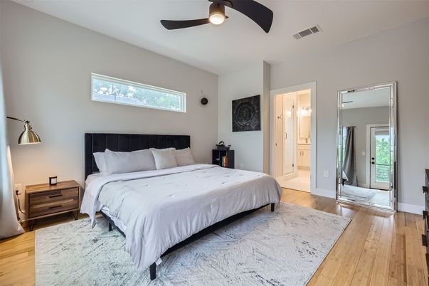 Bedroom, Interior, Wood Texture Flooring