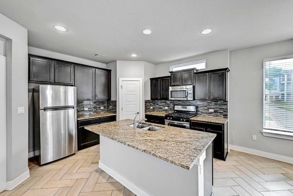 Interior, Kitchen, Recessed Lighting, Stainless Steel Appliances