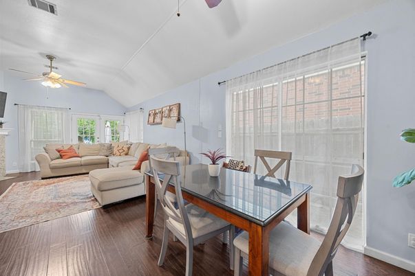 Dining room, Interior, Living room, Wood Texture Flooring