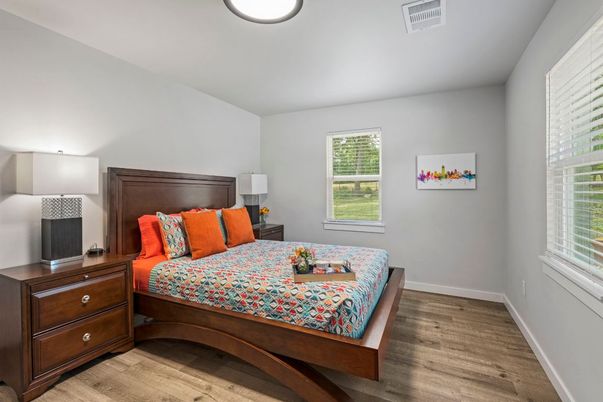 Bedroom, Interior, Wood Texture Flooring