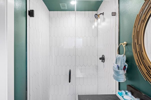 Bathroom, Glass Shower, Interior