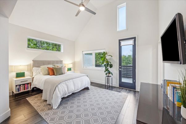 Bedroom, Interior, Wood Texture Flooring