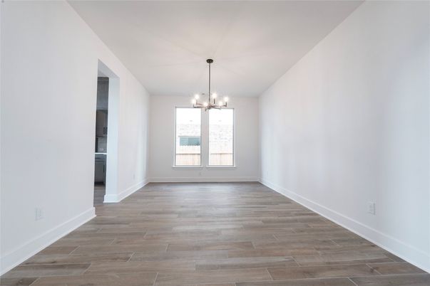 Empty room, Interior, Pendant Lights, Wood Texture Flooring