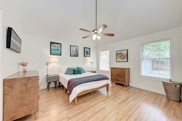 Bedroom, Interior, Wood Texture Flooring