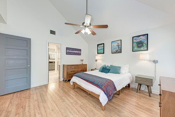 Bedroom, Interior, Wood Texture Flooring