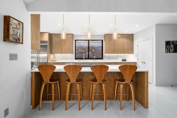 Interior, Kitchen, Pendant Lights, Recessed Lighting, Stainless Steel Appliances
