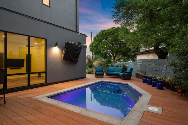 Exterior, Pool, Wood Texture Flooring