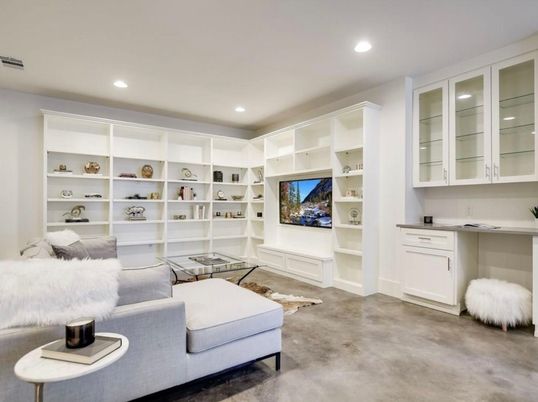 Interior, Living room, Recessed Lighting