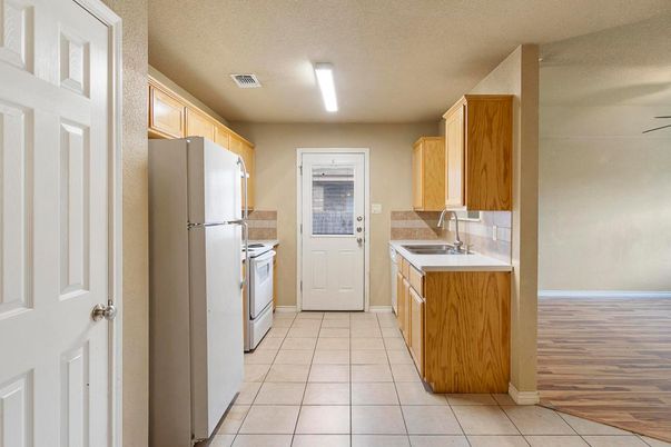 Interior, Kitchen, Wood Texture Flooring