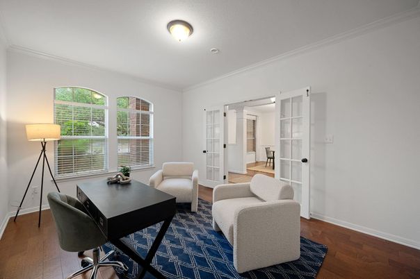 Home Office, Interior, Wood Texture Flooring