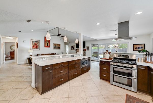 Interior, Kitchen, Pendant Lights, Recessed Lighting, Stainless Steel Appliances