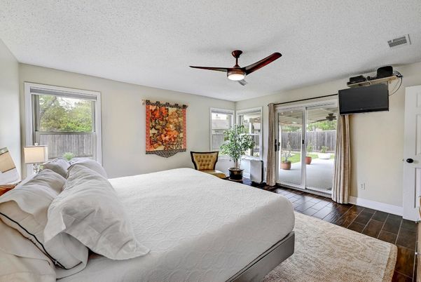 Bedroom, Interior, Wood Texture Flooring