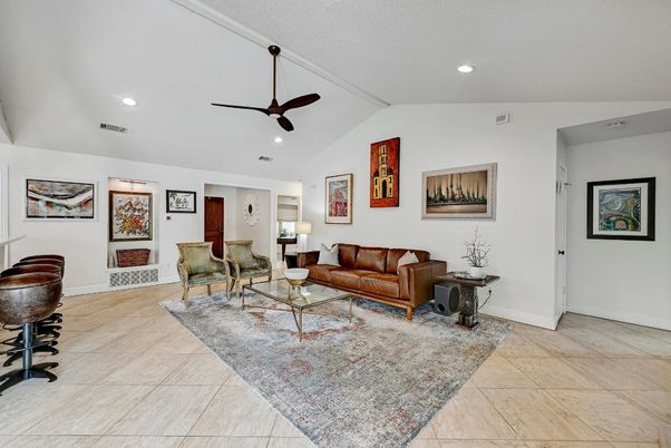 Interior, Living room, Recessed Lighting