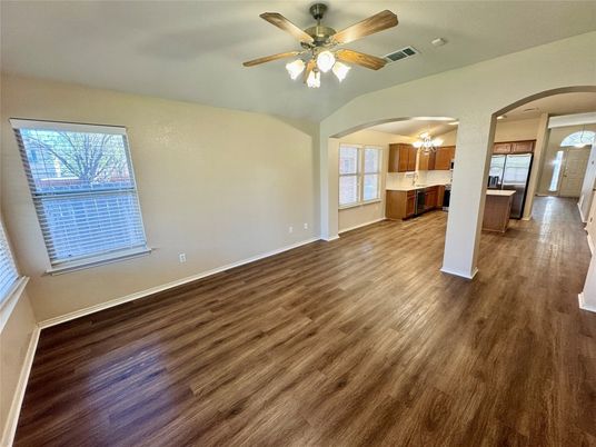Empty room, Interior, Kitchen, Wood Texture Flooring