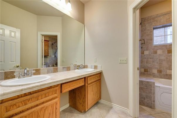 Bathroom, Dual Sink Vanities, Interior, Tile Countertops