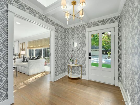 Chandelier, Interior, Recessed Lighting, Wood Texture Flooring