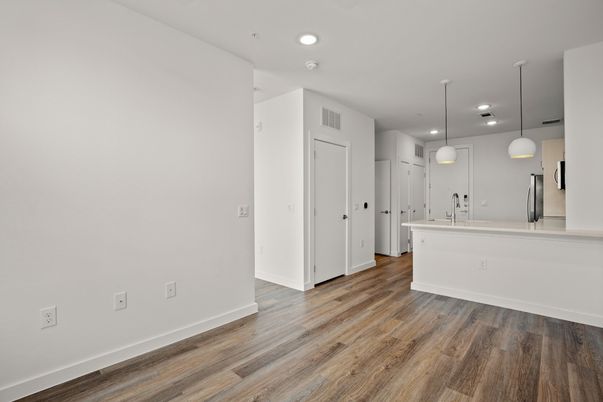 Interior, Pendant Lights, Recessed Lighting, Wood Texture Flooring