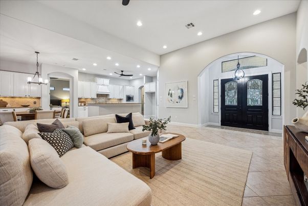 Interior, Kitchen, Living room, Pendant Lights, Recessed Lighting
