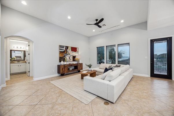 Interior, Living room, Recessed Lighting