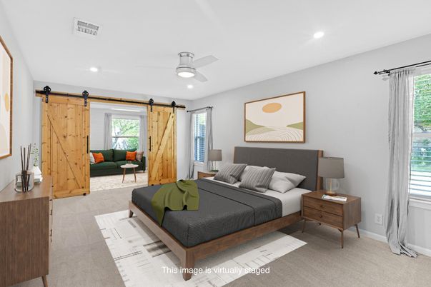 Bedroom, Interior, Recessed Lighting