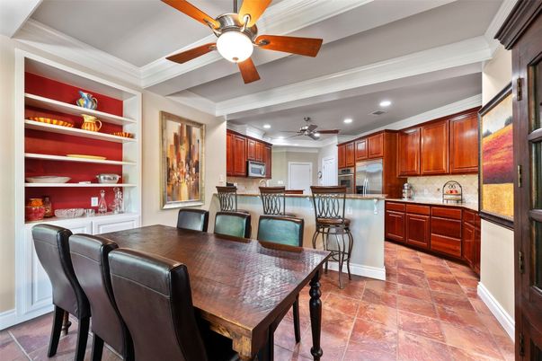 Dining room, Interior, Kitchen, Recessed Lighting