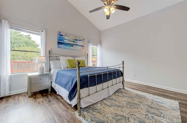 Bedroom, Interior, Wood Texture Flooring