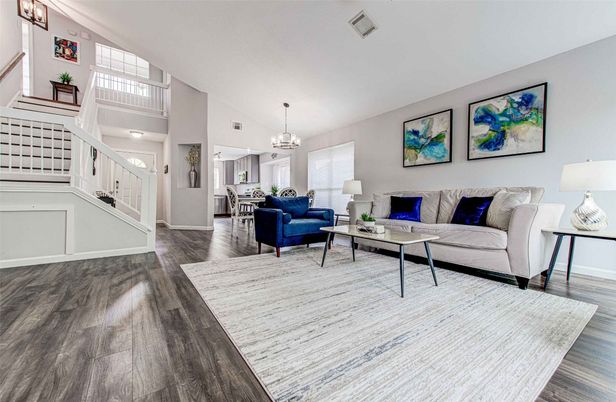 Chandelier, Interior, Living room, Wood Texture Flooring