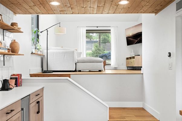 Interior, Recessed Lighting, Wooden Ceilings, Wood Texture Flooring
