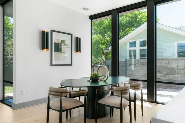 Dining room, Interior, Wood Texture Flooring
