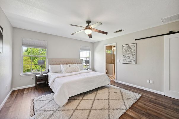 Bedroom, Interior, Wood Texture Flooring