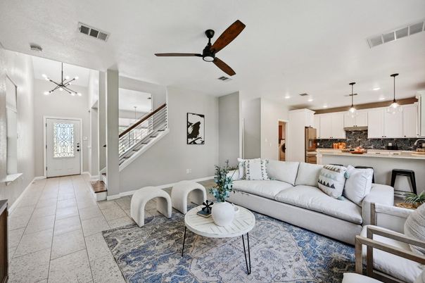 Interior, Kitchen, Living room, Pendant Lights, Recessed Lighting