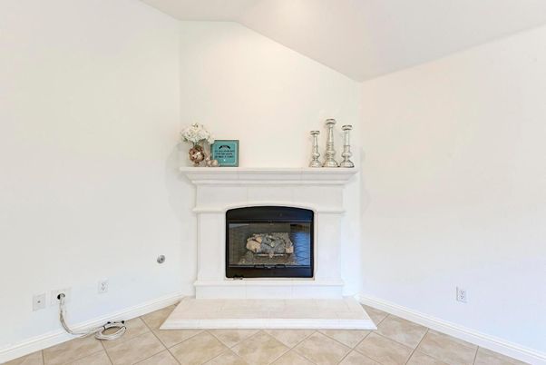 Empty room, Fireplace, Interior