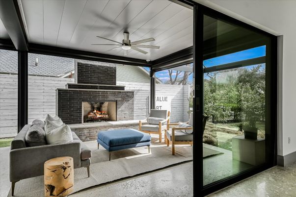 Fireplace, Interior, Living room, Stone Walls