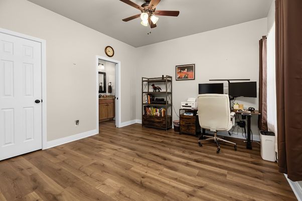 Home Office, Interior, Wood Texture Flooring