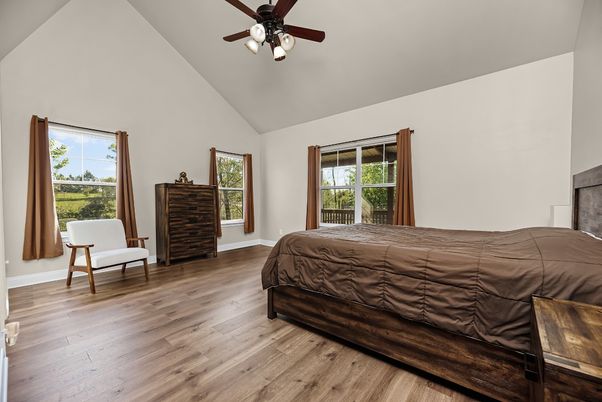 Bedroom, Interior, Wood Texture Flooring