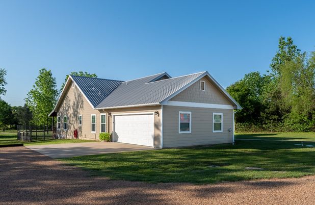Attached, Backyard, Exterior, Facade, Farmhouse