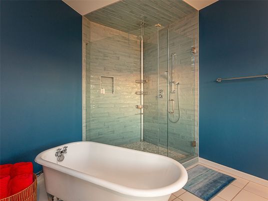 Bathroom, Free Standing Baths, Glass Shower, Interior