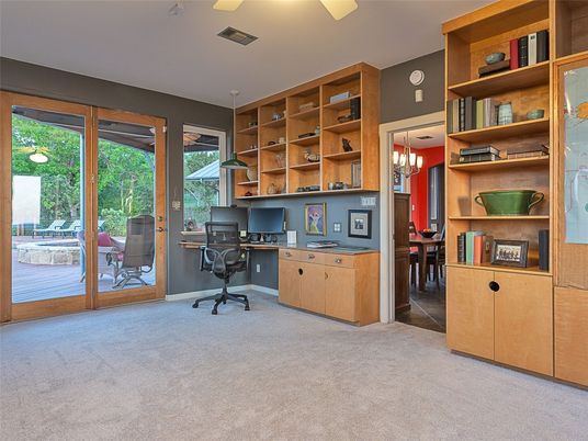 Chandelier, Home Office, Interior