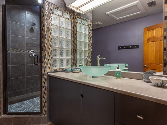 Bathroom, Dual Sink Vanities, Glass Shower, Interior