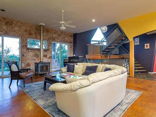 Fireplace, Interior, Living room, Piano, Recessed Lighting, Wood Texture Flooring
