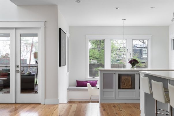 Interior, Pendant Lights, Recessed Lighting, Wood Texture Flooring